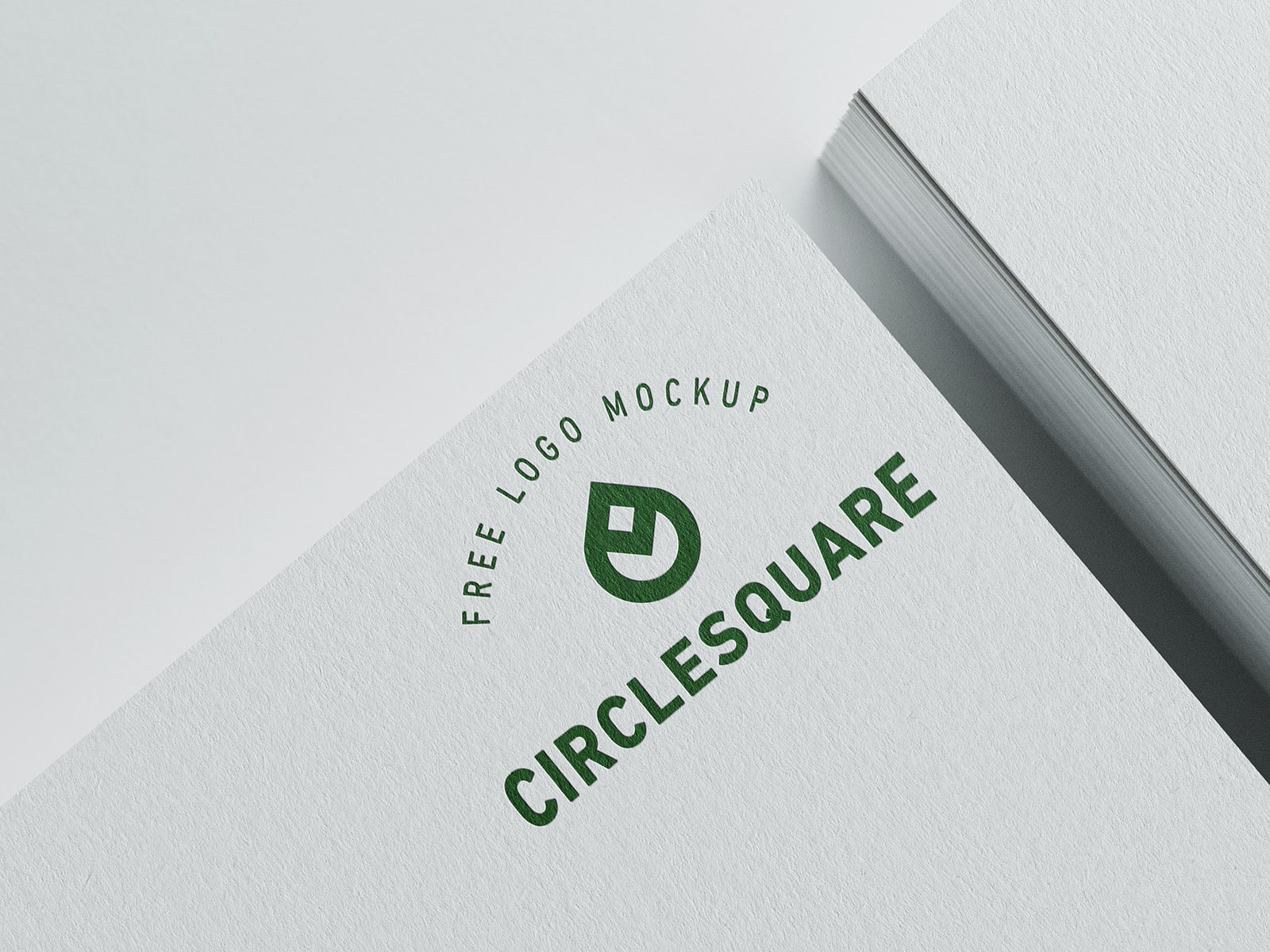 Free Paper Logo Mockup PSD Set