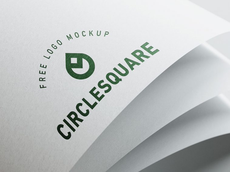 Free Paper Logo Mockup PSD Set