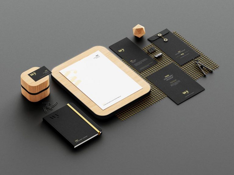 Free Branding Stationery Mockup PSD set