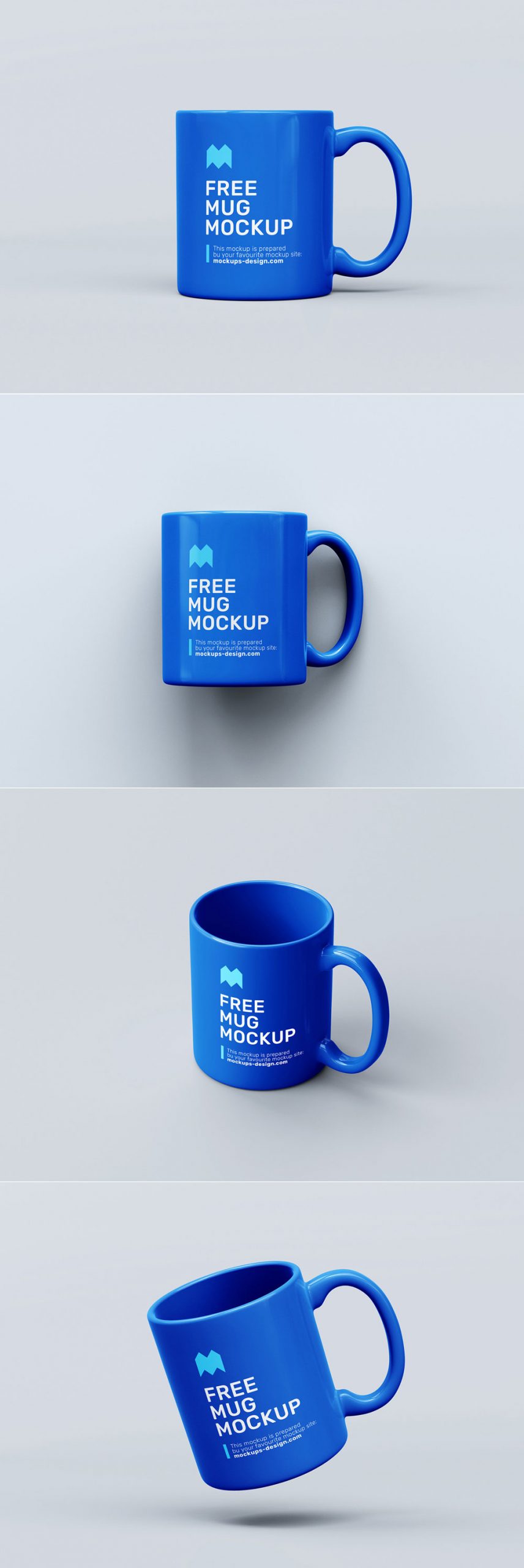 Free Ceramic Coffee Mug Mockup PSD Set