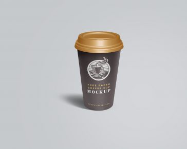 Free Paper Coffee Cup Mockup PSD