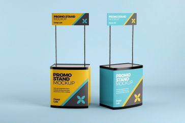 Free Promo Stand Mockup Set