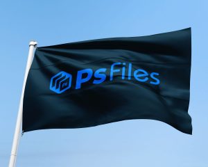 Free Waving Flag Mockup PSD Set