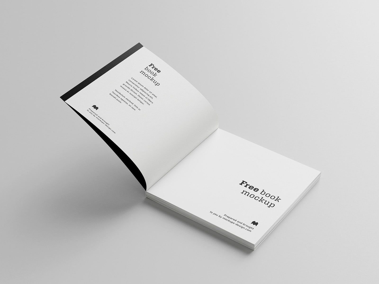 Free Paperback Square Book Mockup PSD Sets