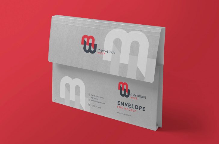 Free Free Flap Folder Mockup PSD - PsFiles