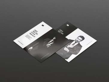 Free Square Invitation Card Mockup PSD