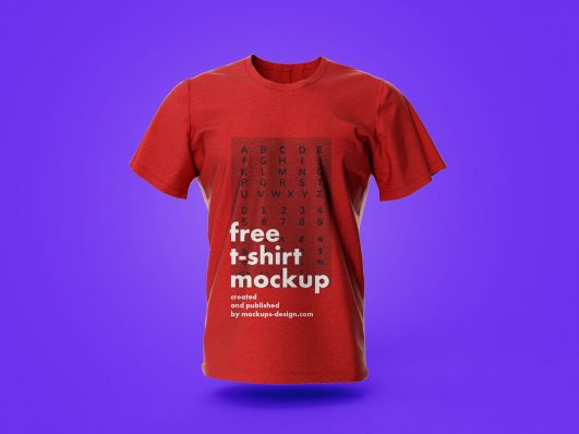 Free Half Sleeves T-Shirt Mockup PSD Vol8 - PsFiles