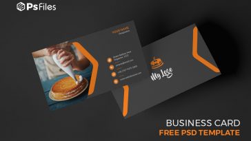 Free Homemade Cake Makers Business Card PSD Template