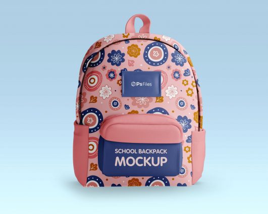 Download Free Kid's School Bag Mockup PSD Set - PsFiles