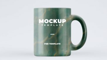 Free Logo Placing Coffee Mug Mockup PSD