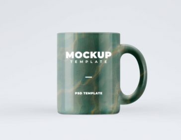 Free Logo Placing Coffee Mug Mockup PSD
