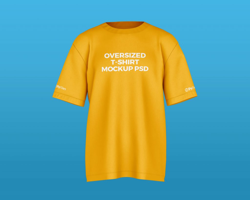Free Oversized T-Shirt Mockup PSD