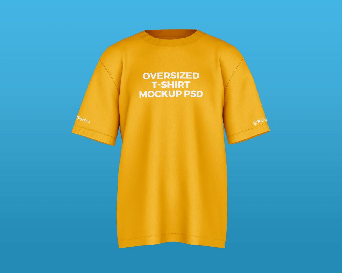 Free Oversized T-Shirt Mockup PSD set - PsFiles