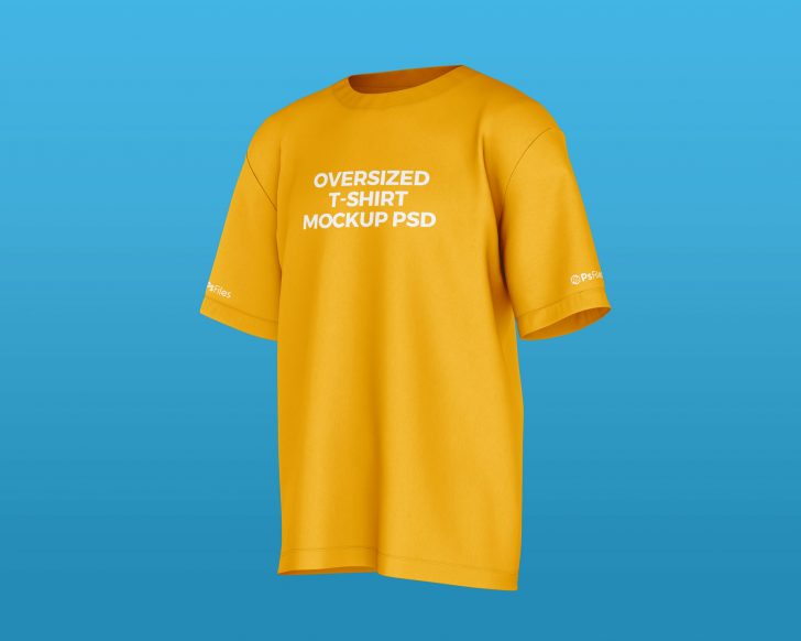 Free Oversized T-Shirt Mockup PSD set - PsFiles