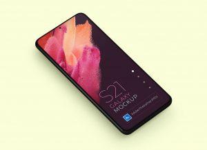 Free Samsung Galaxy S21 Mockup PSD