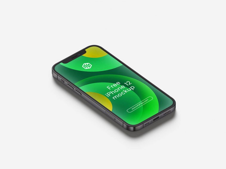 3D Rendered 5 Free iPhone 12 Mockup PSD