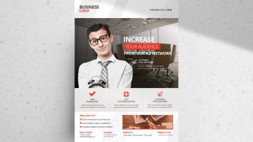 Clean and Minimal Corporate Business Marketing Free Flyer PSD