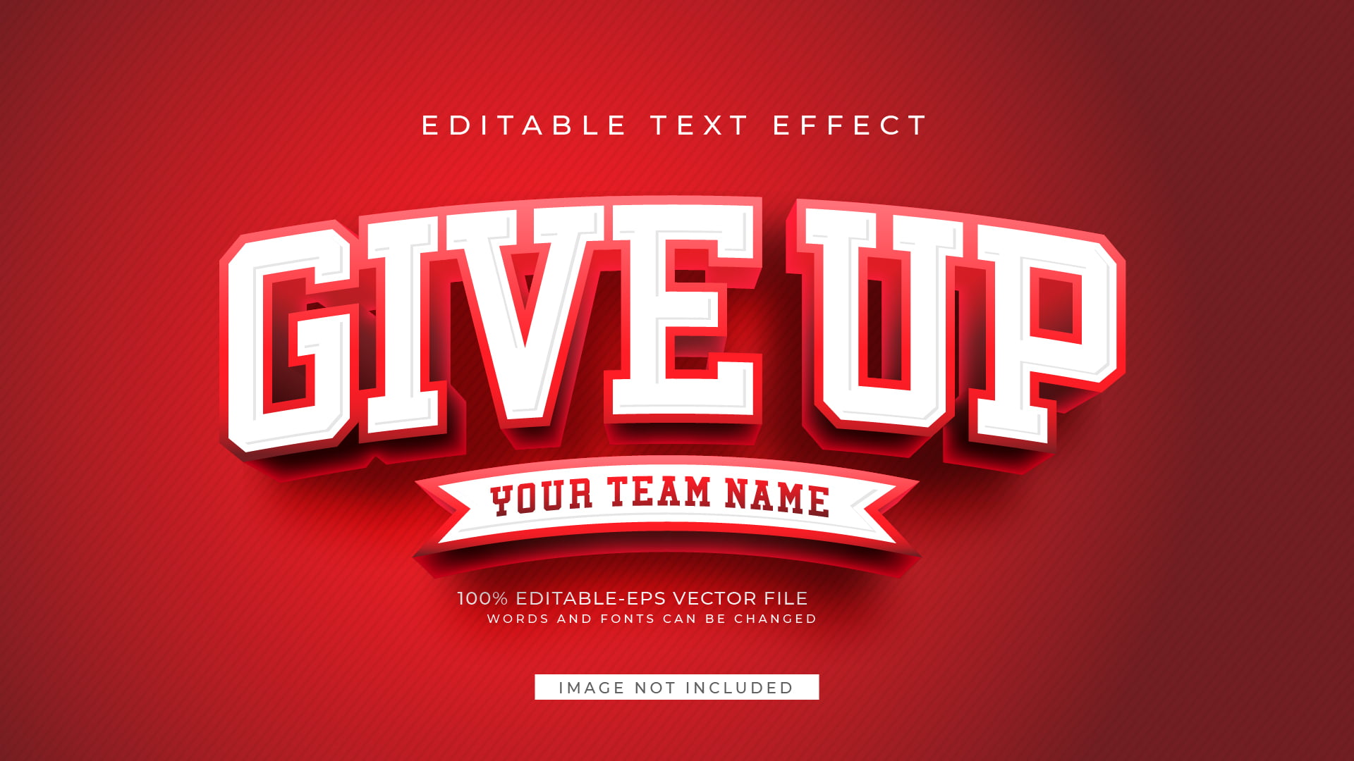 Free 3D Bold Text Effect PSD Template