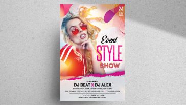 Club Day Party Free PSD Flyer Template