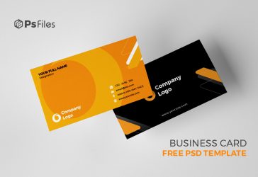 Free Corporate Business Card PSD Template