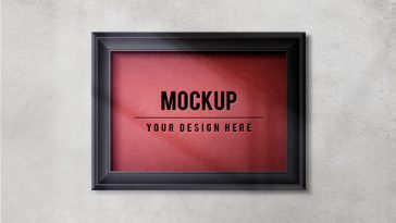 Free Wall Frame Mockup PSD