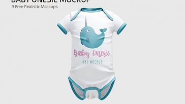 Free New Baby Onesie Mockup PSD sets