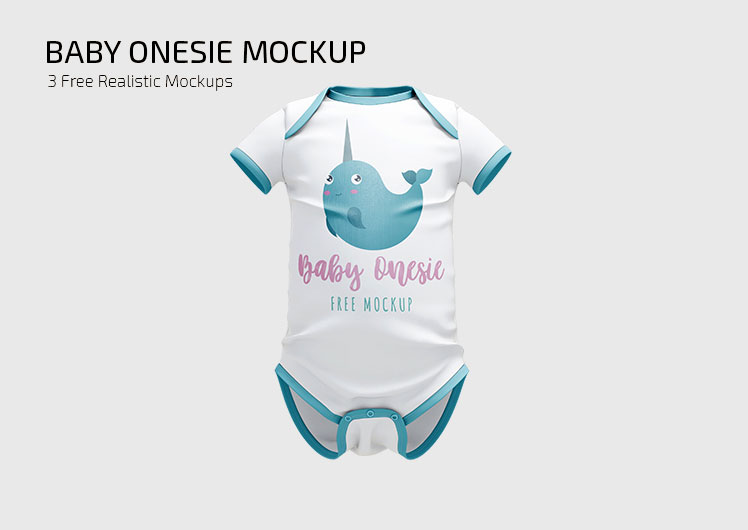 Free New Baby Onesie Mockup PSD sets
