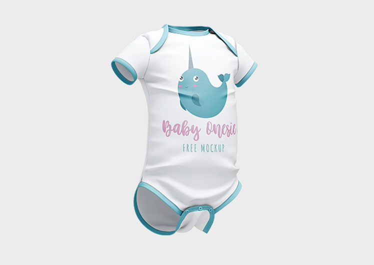 Free New Baby Onesie Mockup PSD sets