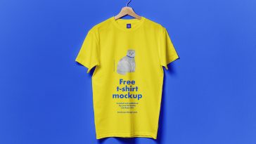 Free Hanging T-shirt Mockup PSD