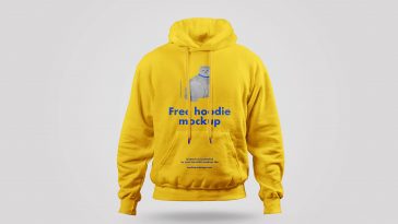 Front view Hoodie Mockup PSD for Free