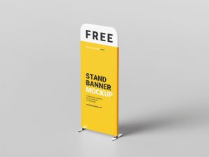 Tall Display Stand Mockup for Free