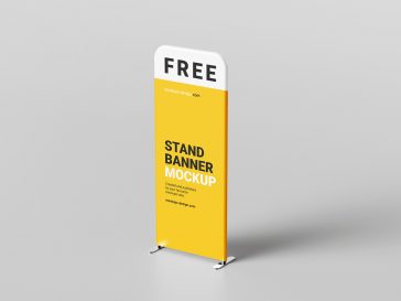 Tall Display Stand Mockup for Free