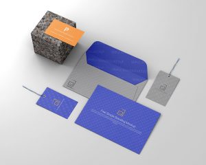 Simple Stationery Branding Mockup PSD