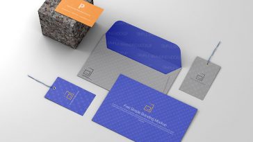 Simple Stationery Branding Mockup PSD