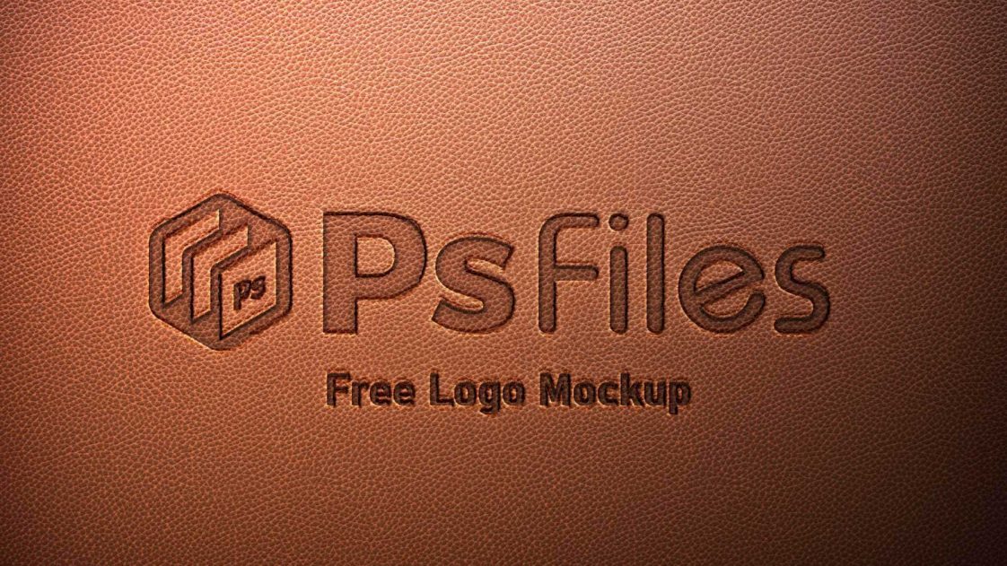 Free Embossed Leather Stamping Logo Mockup PSD PsFiles