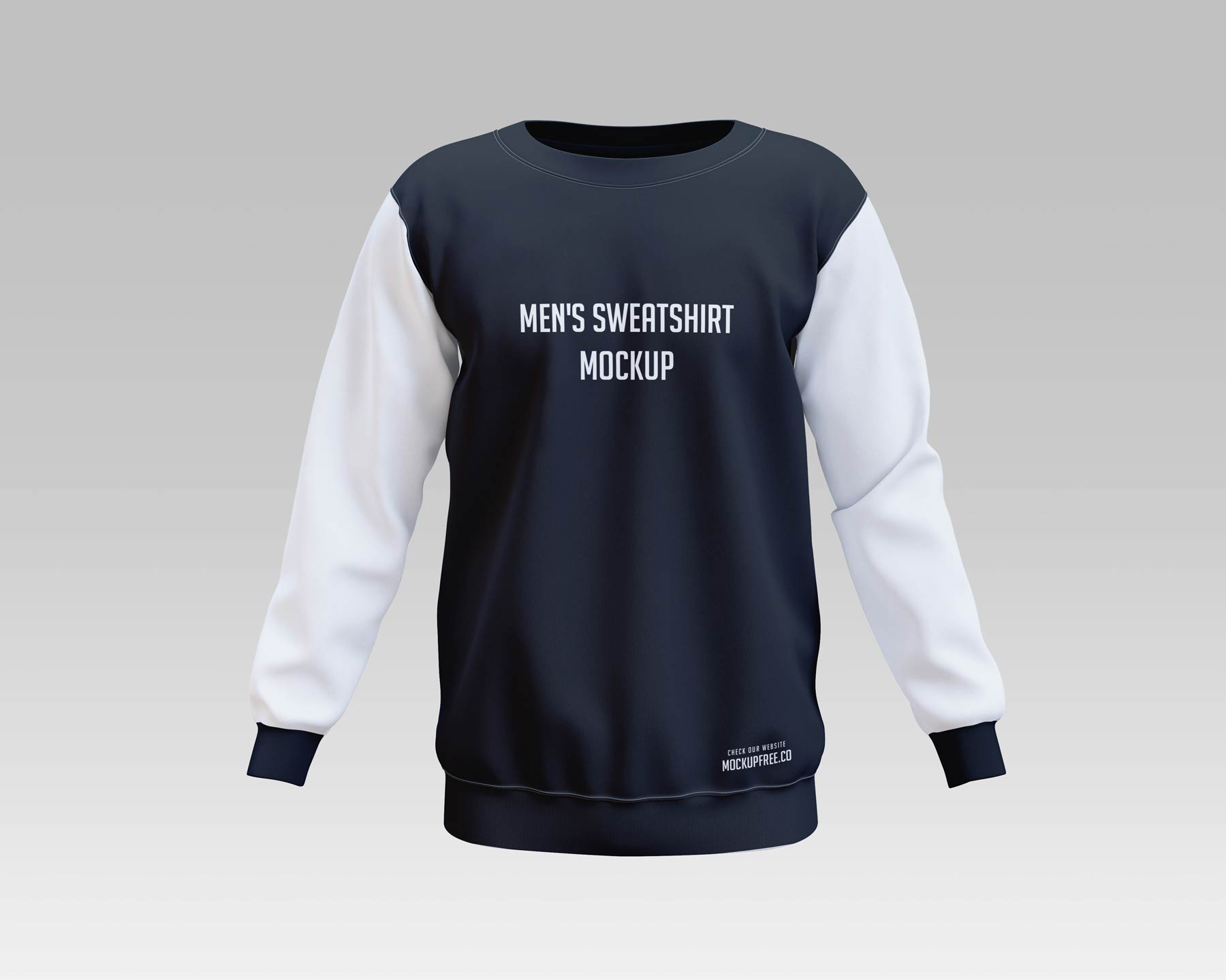 Free Men’s Sweatshirt Mockup PSD set