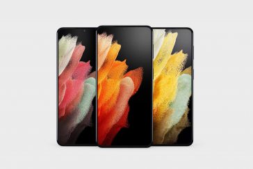 Free Samsung Galaxy S21 Mobile Phone Mockup PSD