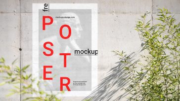 Free_Poster_Concrete_Wall_Mockup_PSD