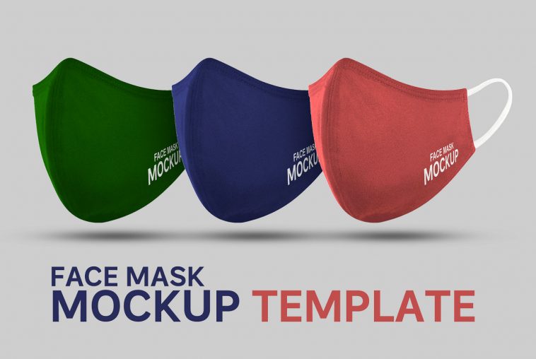 Face Mask Mockup Free PSD File