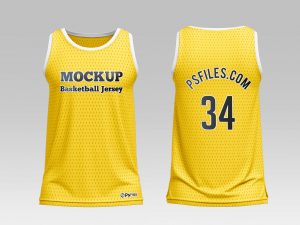 Free Basketball Jersey Mockup PSD Set