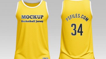 Free Basketball Jersey Mockup PSD Set