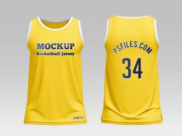 Free Basketball Jersey Mockup 3 PSD Set - PsFiles