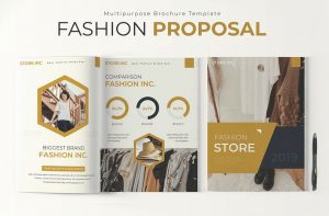 Free Premium Fashion Design Proposal Brochure Template PSD