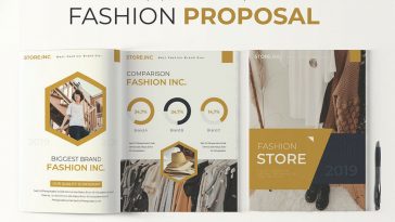 Free Premium Fashion Design Proposal Brochure Template PSD