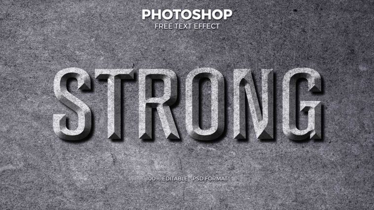 Free 3D Solid Rock Cinematic TEXT EFFECT PSD - PsFiles