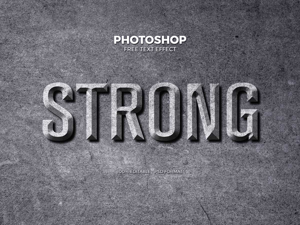 Chiseled Stone Photoshop Style