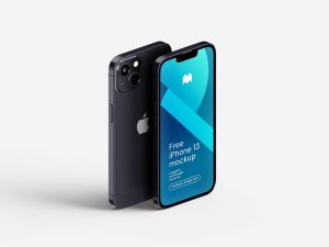 Free iPhone 13 Mock-up PSD