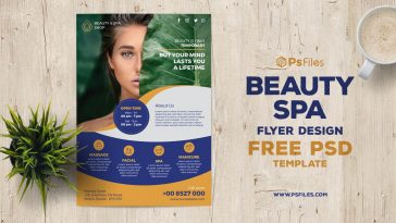 Beauty and Spa Flyer PSD Template for free