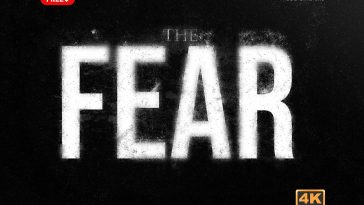 THE FEAR Free PSD Text Effect Download