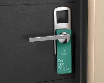 Free Door Hanger Mockup PSD